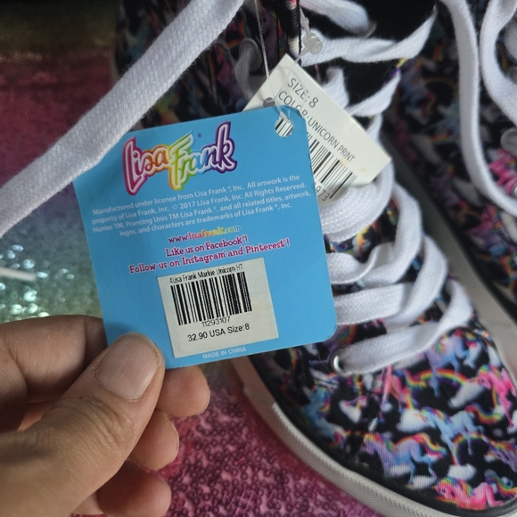 Lisa frank sneakers size 8 rainbow - Picture 3 of 6